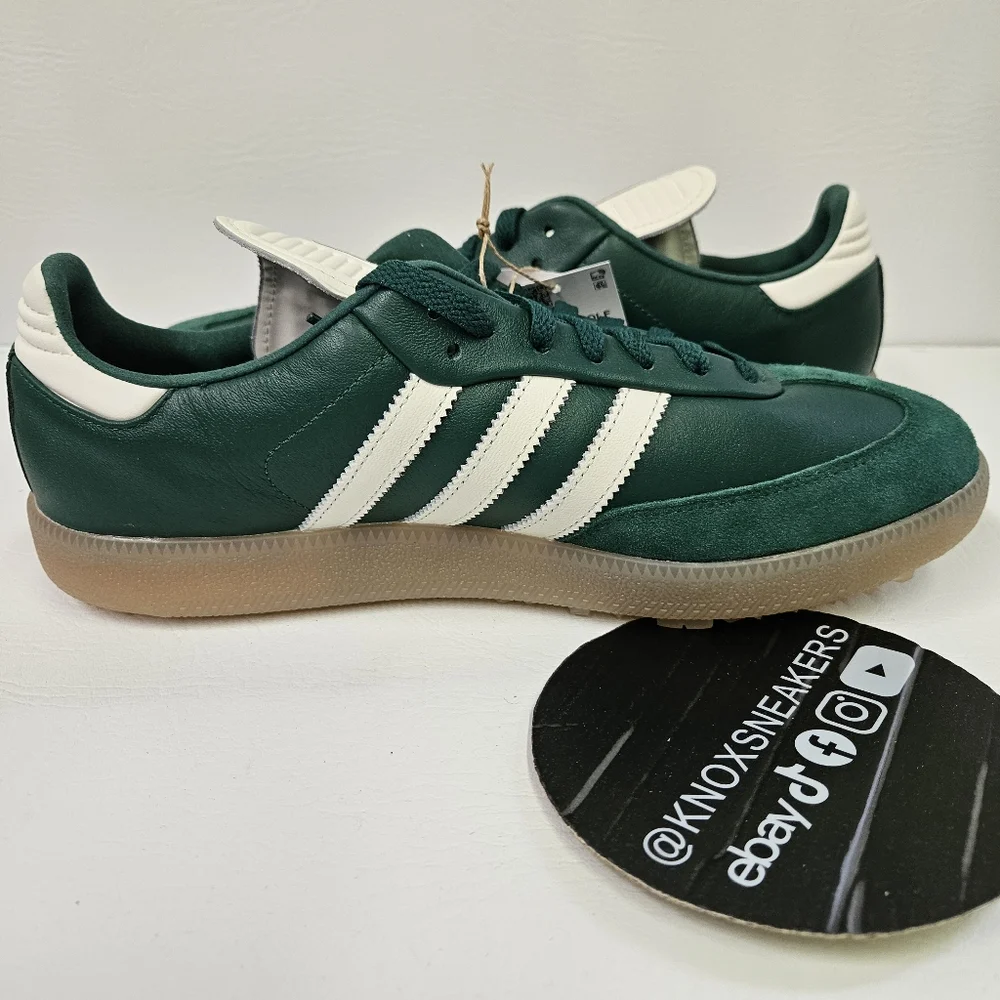 Adidas Samba Golf Collegiate Green White Gum Suede JP8652 Men's Size 11.5 - Picture 5 of 7